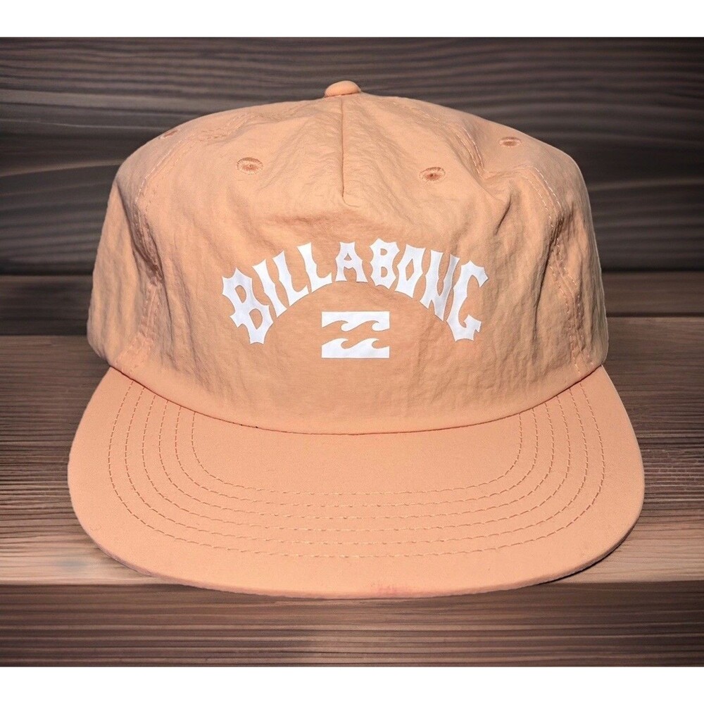 Billabong Hat Nylonā Water Sports Strapback Orange Surf Cap Unisex One Size NWT